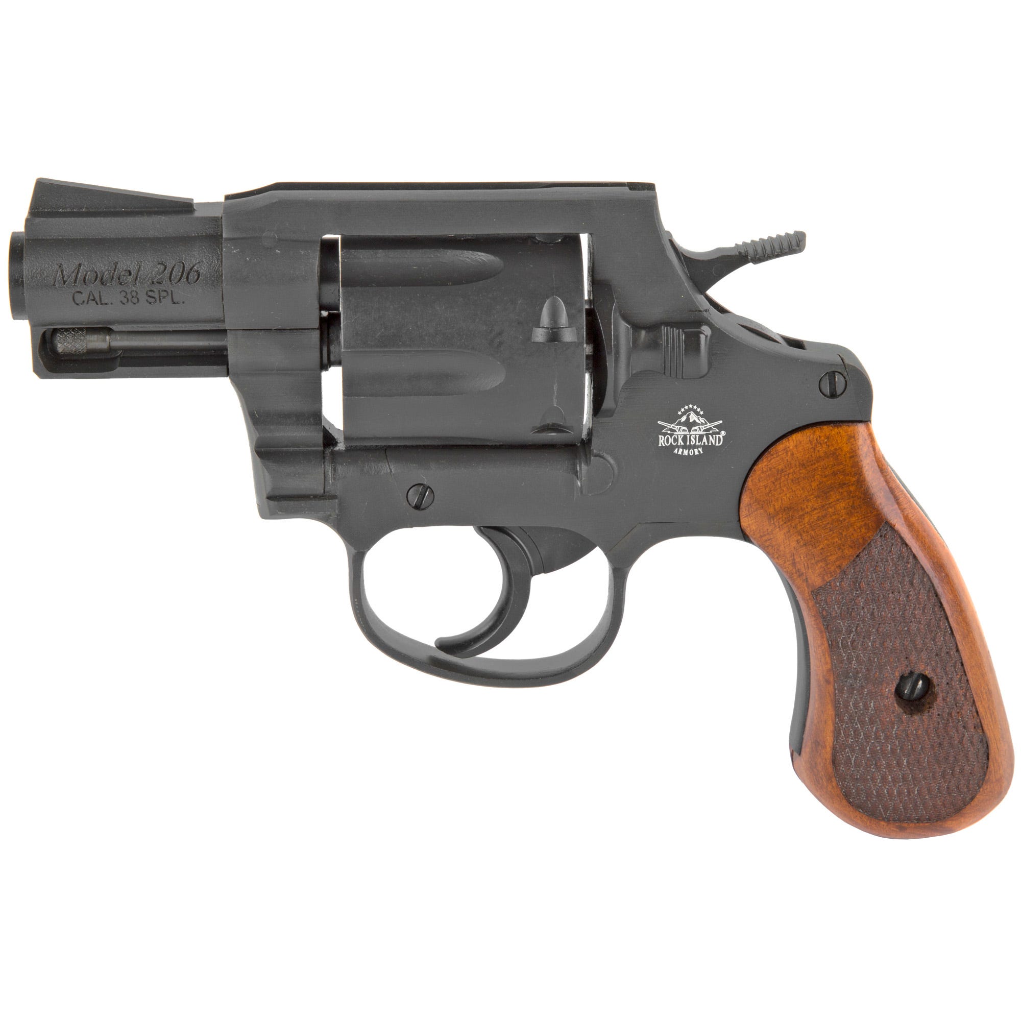 Rock Island Armory M206 .38 SPL 2 Barrel 6-Rounds Wood Grip - Armscor/Rock Island Armory