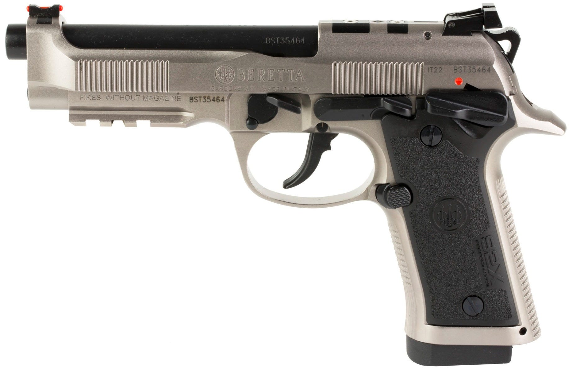 Beretta 92X Performance Carry Stainless 9mm 4.9 Barrel 15-Rounds Optics Ready - Beretta