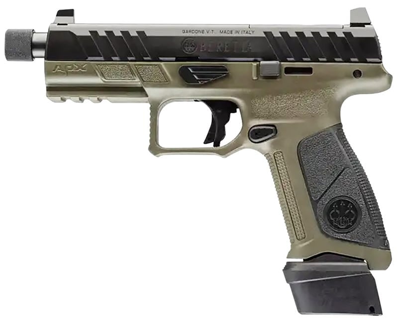 Beretta APX A1 Tactical OD Green 9mm 4.8" Barrel 21-Rounds