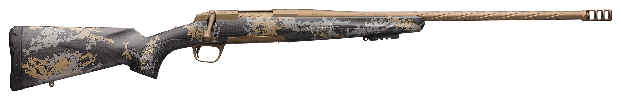 Browning X-Bolt Mountain Pro Accent Graphic Black / Burnt Bronze 6.5 PRC 22 Barrel 4-Rounds image
