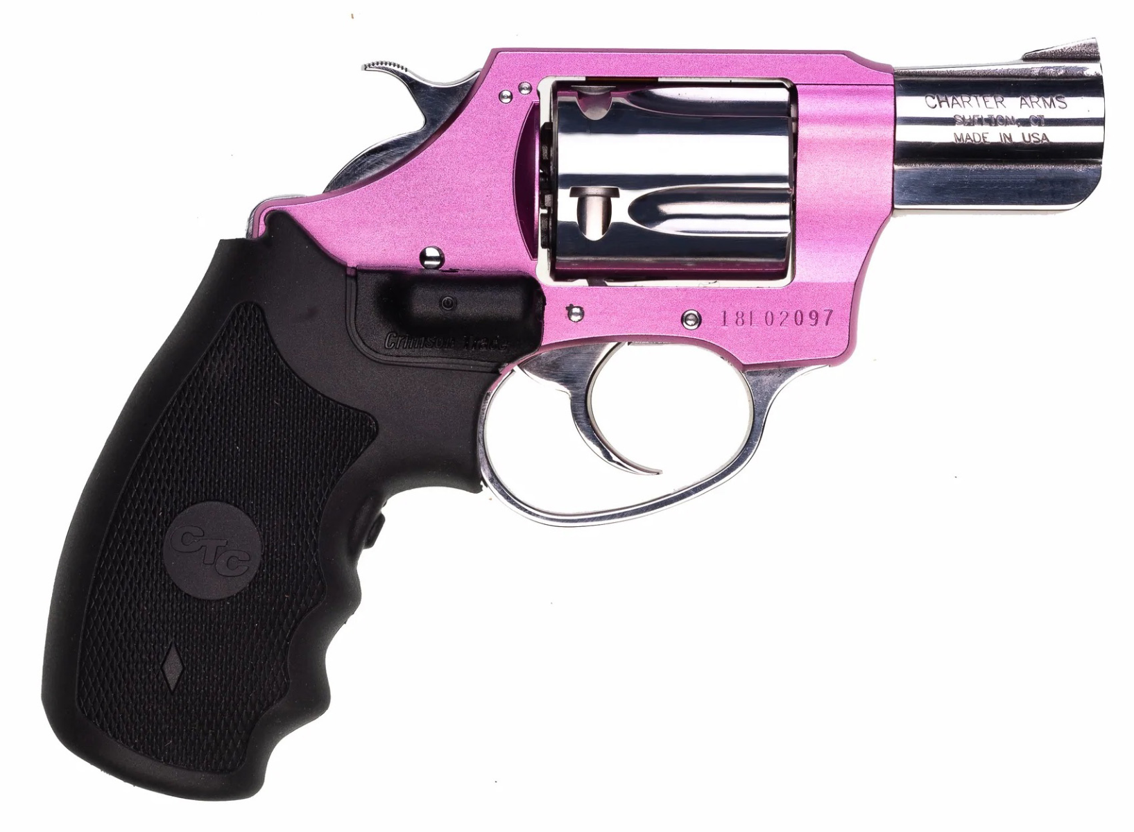 Charter Arms Undercover Lite Chic Lady Pink .38 SPL 2 Barrel 5-Rounds with Laser image