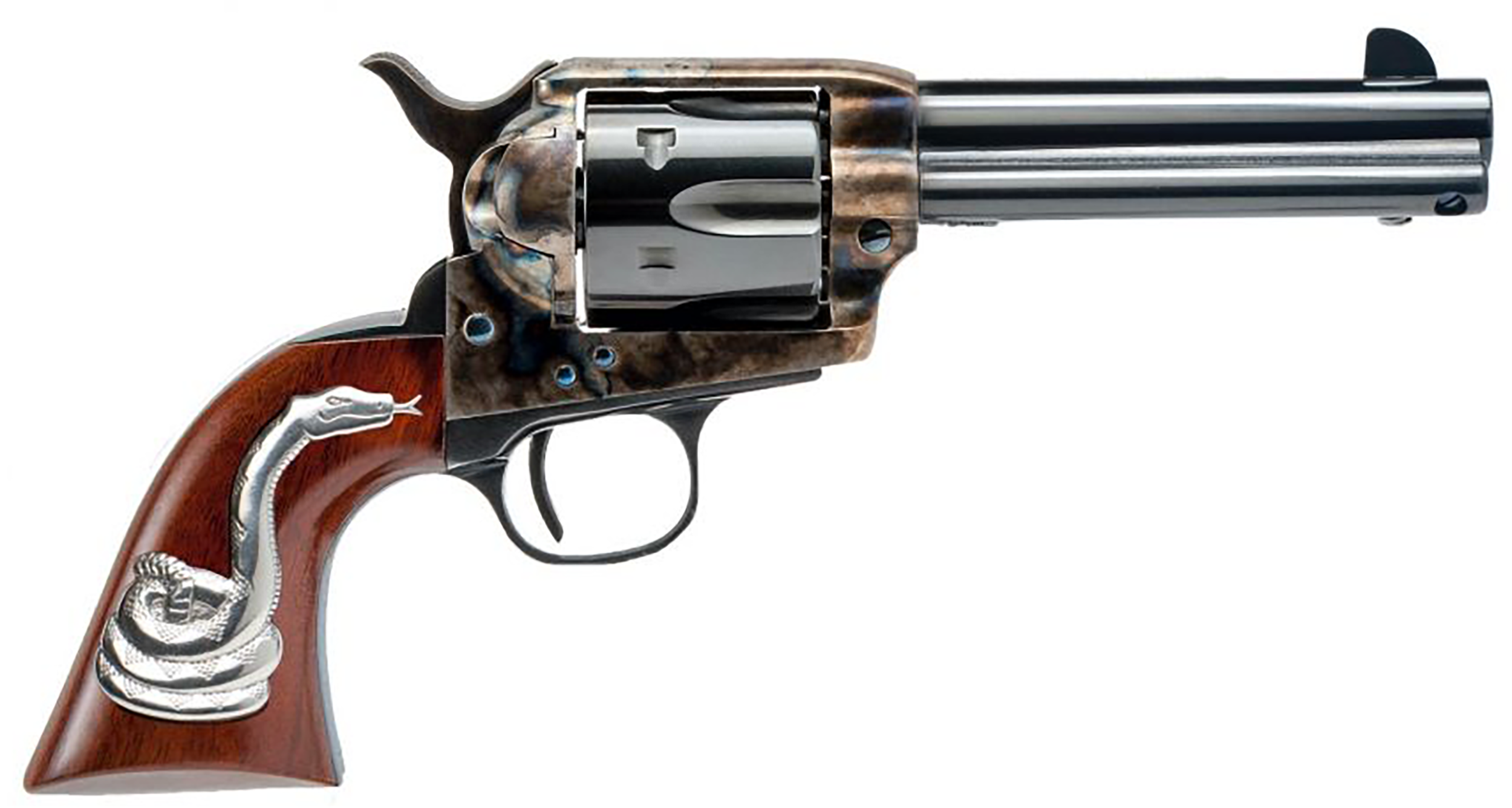 Cimarron Firearms Man With No Name Case Color Hardened .45 Colt 4.75 Barrel 6-Rounds Hollywood Series image