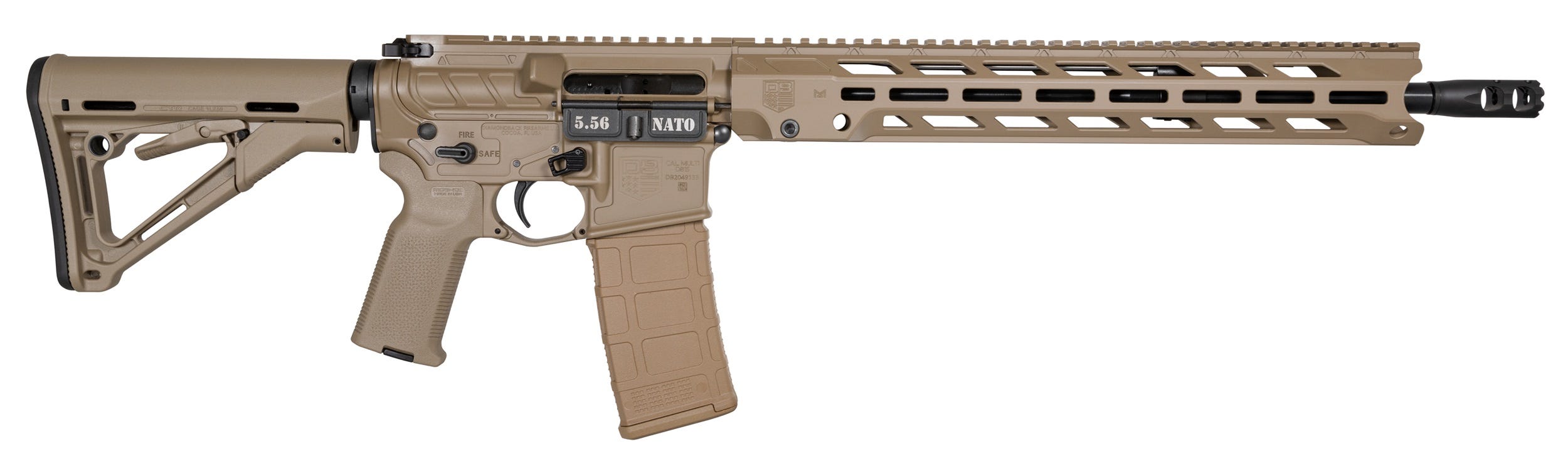 diamondback diamond db15 flat dark earth 5.56 16 barrel 30-rounds