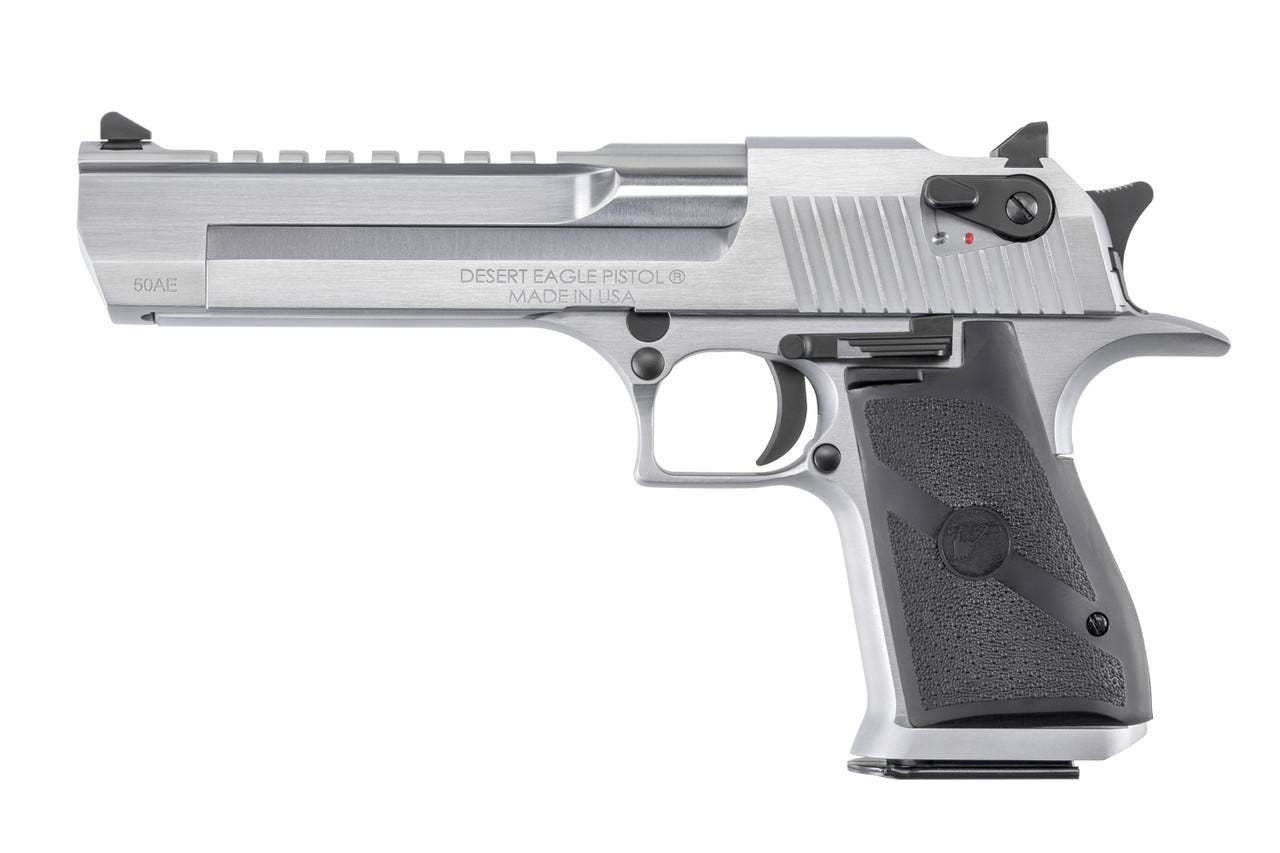 Magnum Research Desert Eagle Mark XIX Brushed Chrome .50 AE 6 Barrel 7-Rounds - Magnum Research