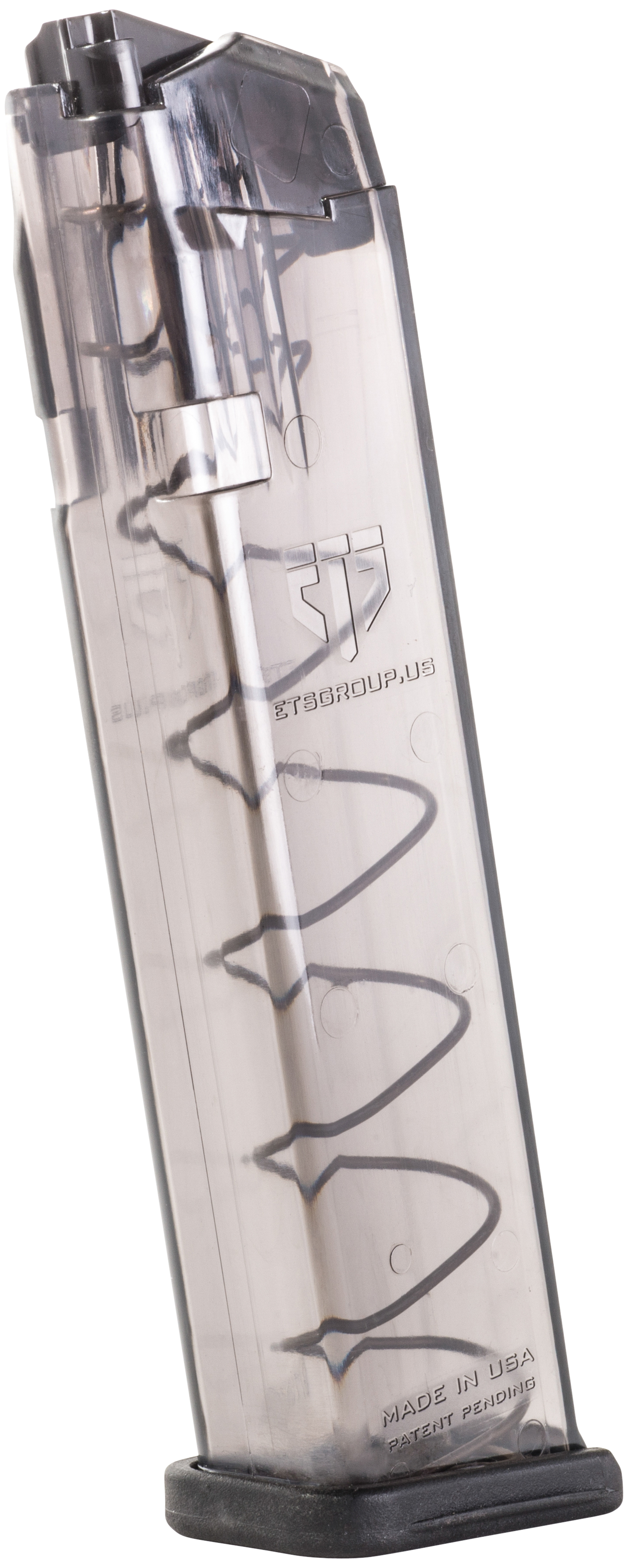 Elite Tactical Systems Competition Legal Pistol Mag Smoke 9mm 22-Rounds for Glock 17 / 19 / 26