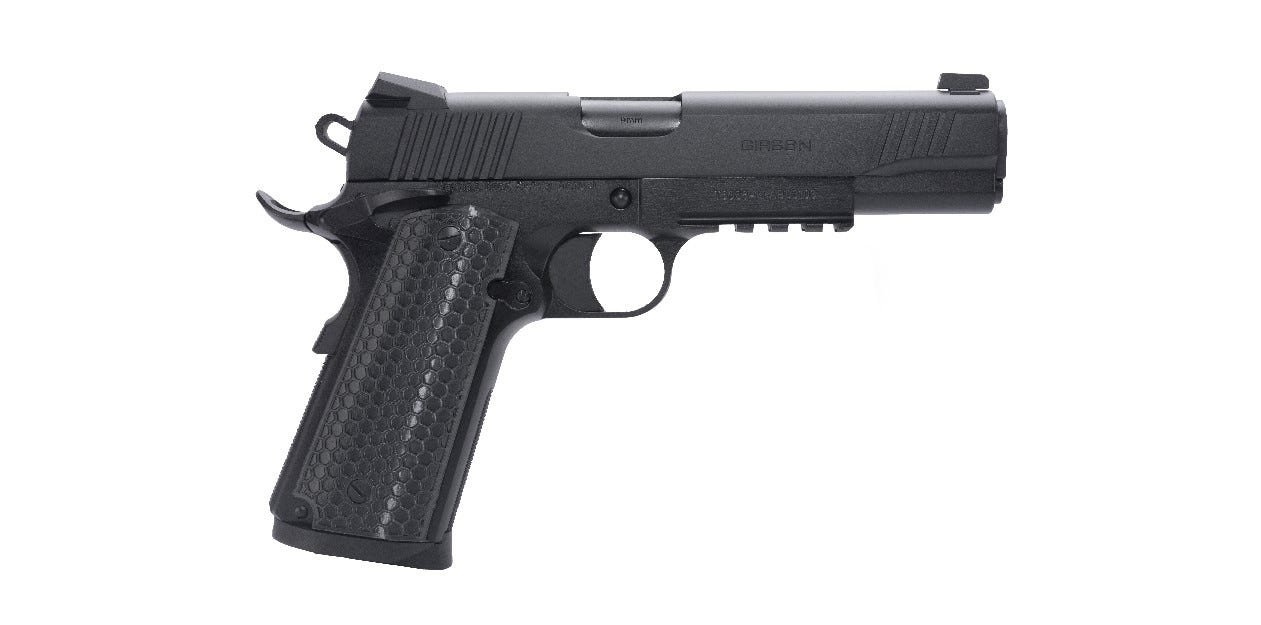 eaa corp girsan mc1911 untouchable 9mm 5 barrel 9-rounds accessory rail
