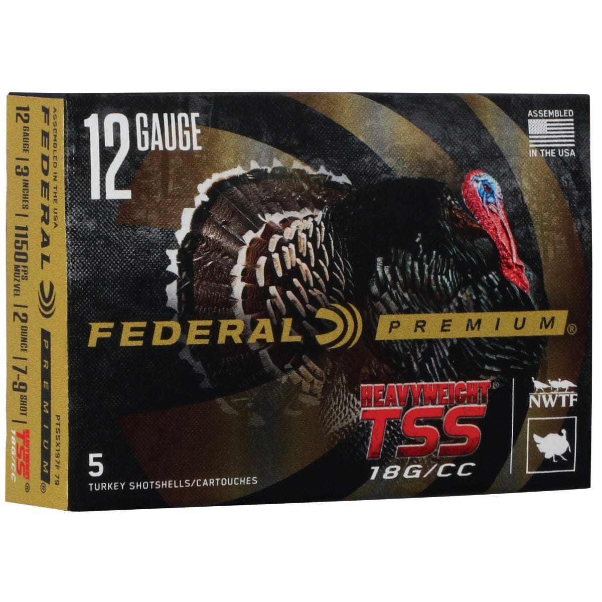 Federal Premium Heavyweight TSS 12 GA Shotgun Ammo 5rd