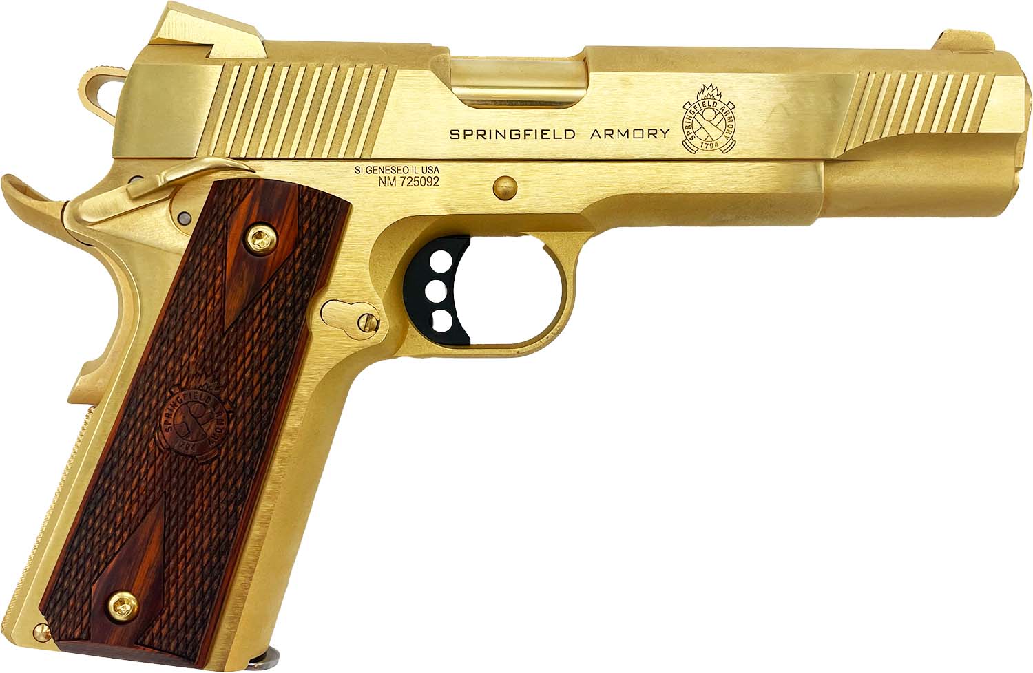 Springfield 1911 Loaded 24 Carat Gold .45ACP 5-inch 7rd GrabAGun Exclusive - Springfield Armory