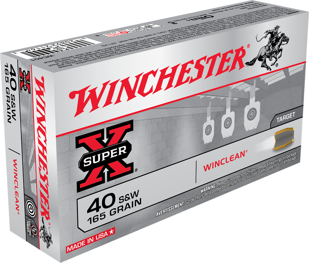 Winchester Super-X Brass .40 SW 165-Grain 50-Rounds BEB - Winchester