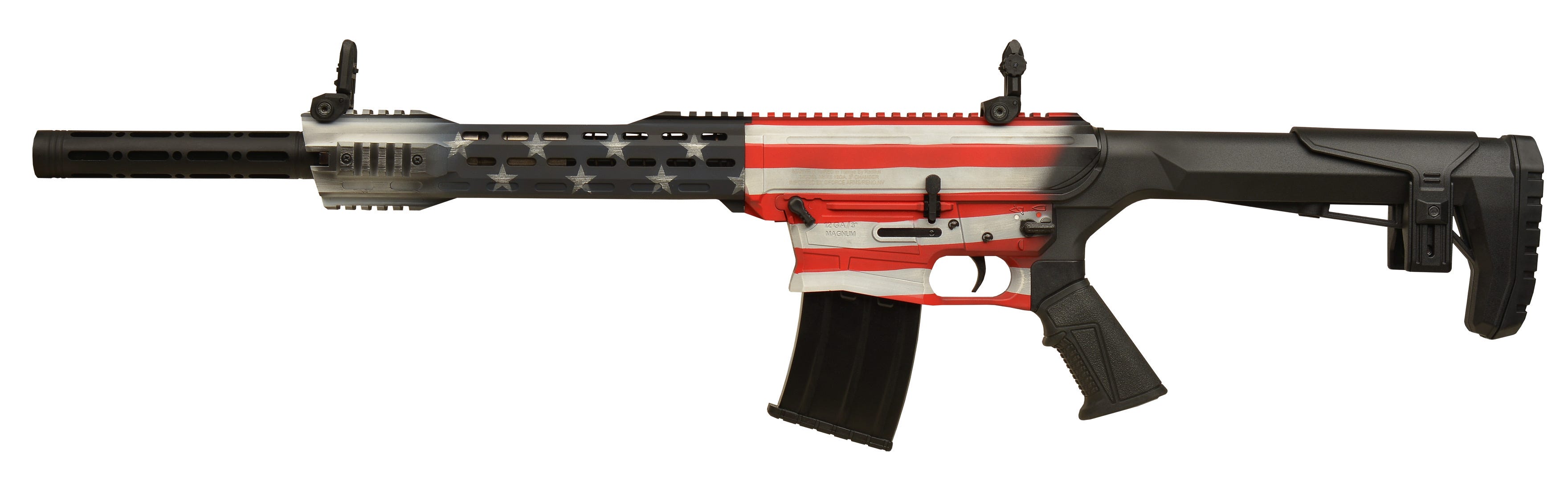G-Force Arms GF25 American Flag 12 Gauge 18.5 Barrel 3 Chamber 5-Rounds - GForce Arms