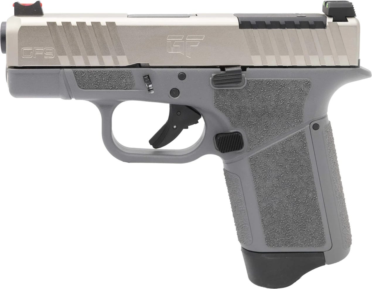 g-force gf9 rapture gray / nickel 9mm 3.25 barrel 12-rounds or