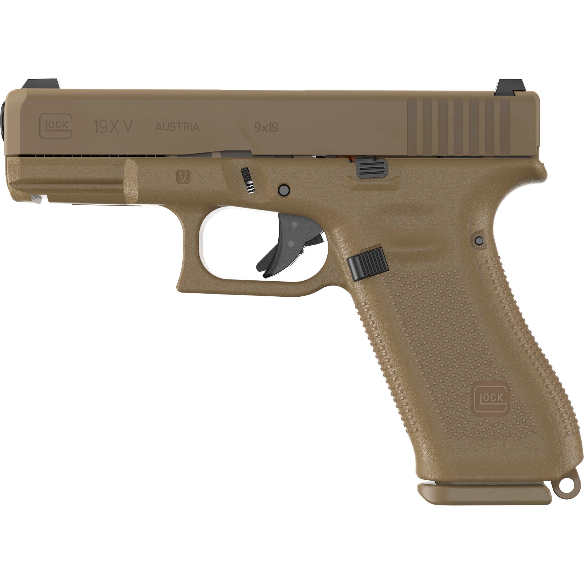 Glock 19X V Flat Dark Earth 9mm 4.02 Barrel 17/19-Rounds