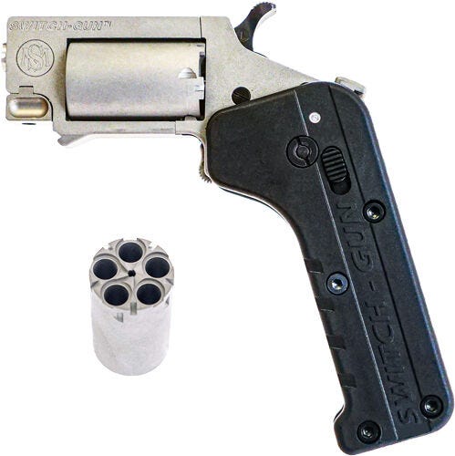 Standard Manufacturing Switch Gun Combo Stainless .22 LR / .22 Mag 5-Rounds - Standard Manufacturing