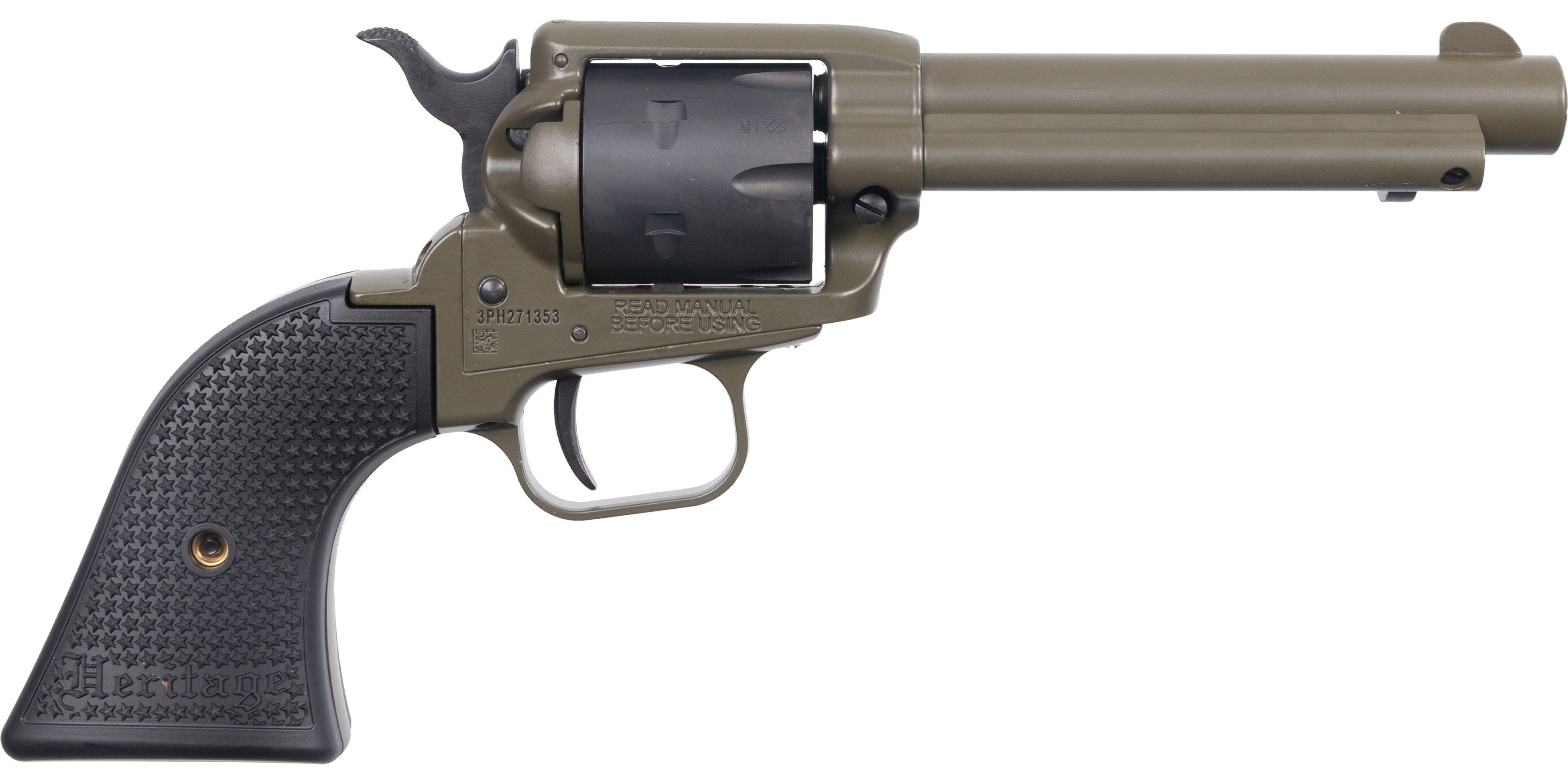 Heritage Firearms Rough Rider OD Green .22 LR 4.75 Barrel 6-Rounds - Heritage Manufacturing