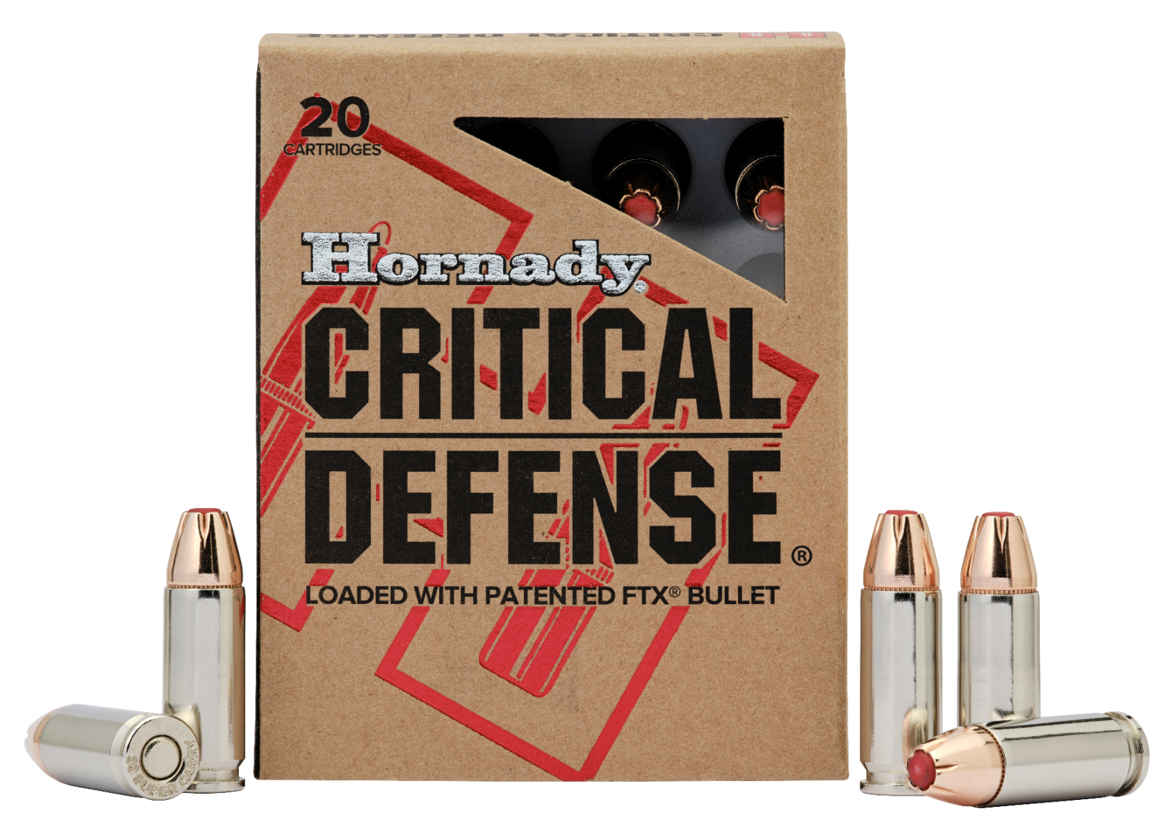 nady Critical Defense Nickel Plated Brass .30 Super Carry 100-Grain 20-Rounds FTX Ammo