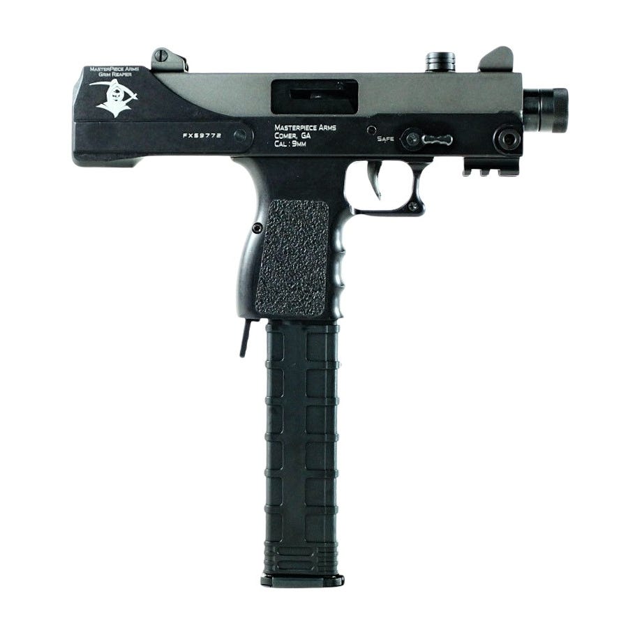 masterpiece arms mpa30t-gr defender 9mm 5.5 threaded barrel 30-rounds top cocking