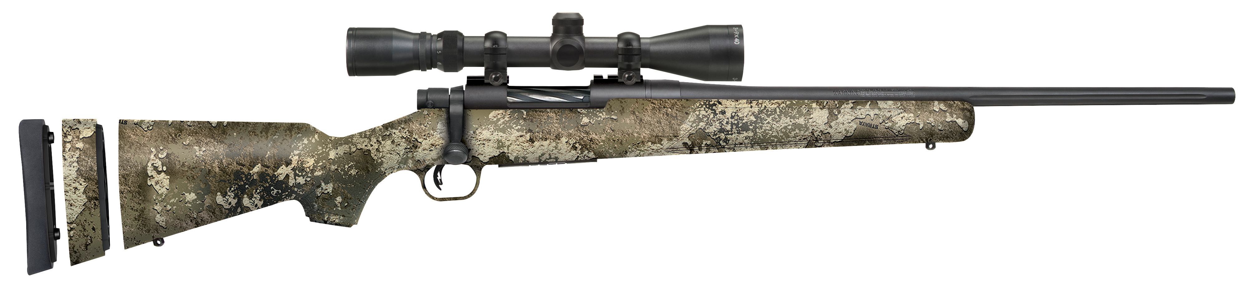 Mossberg Patriot Super Bantam TrueTimber Strata .308 Win 20 Barrel 5-Rounds 3-9x40mm Scope image