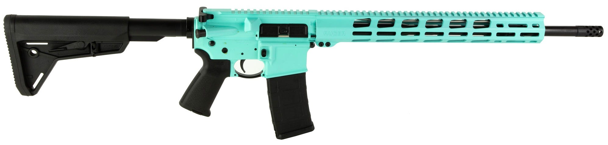 Ruger AR-556 MPR Turquoise 5.56 NATO 18 Barrel 30-Rounds image