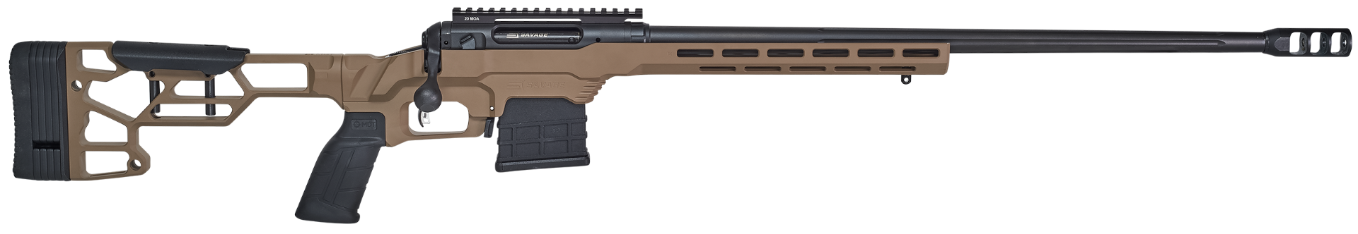 savage 110 precision flat dark earth / black .338 lapua 24 barrel 5-rounds