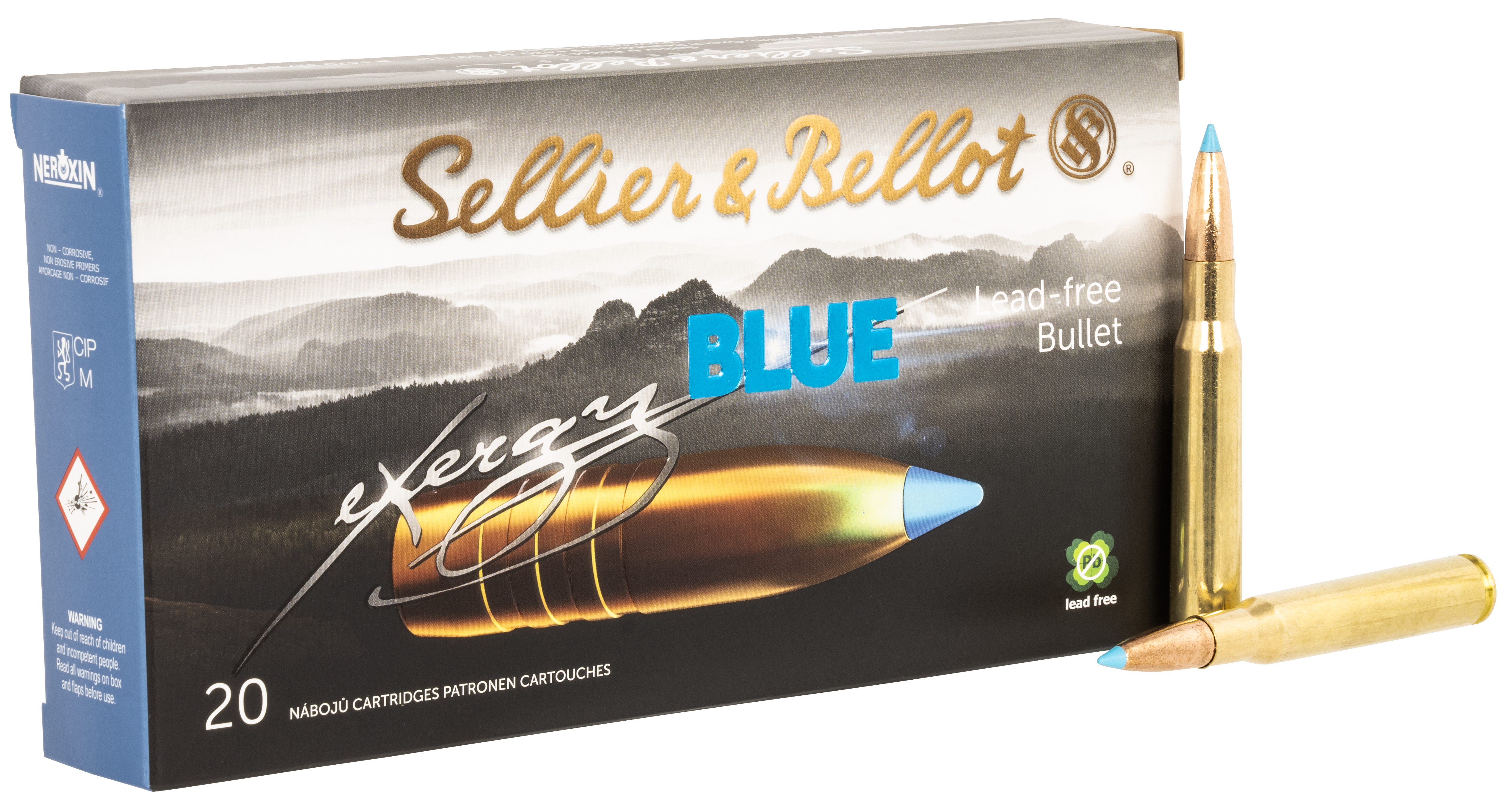 lier And Bellot EXergy Brass .30-06 20-Rounds TAC-EX-Blue Ammo