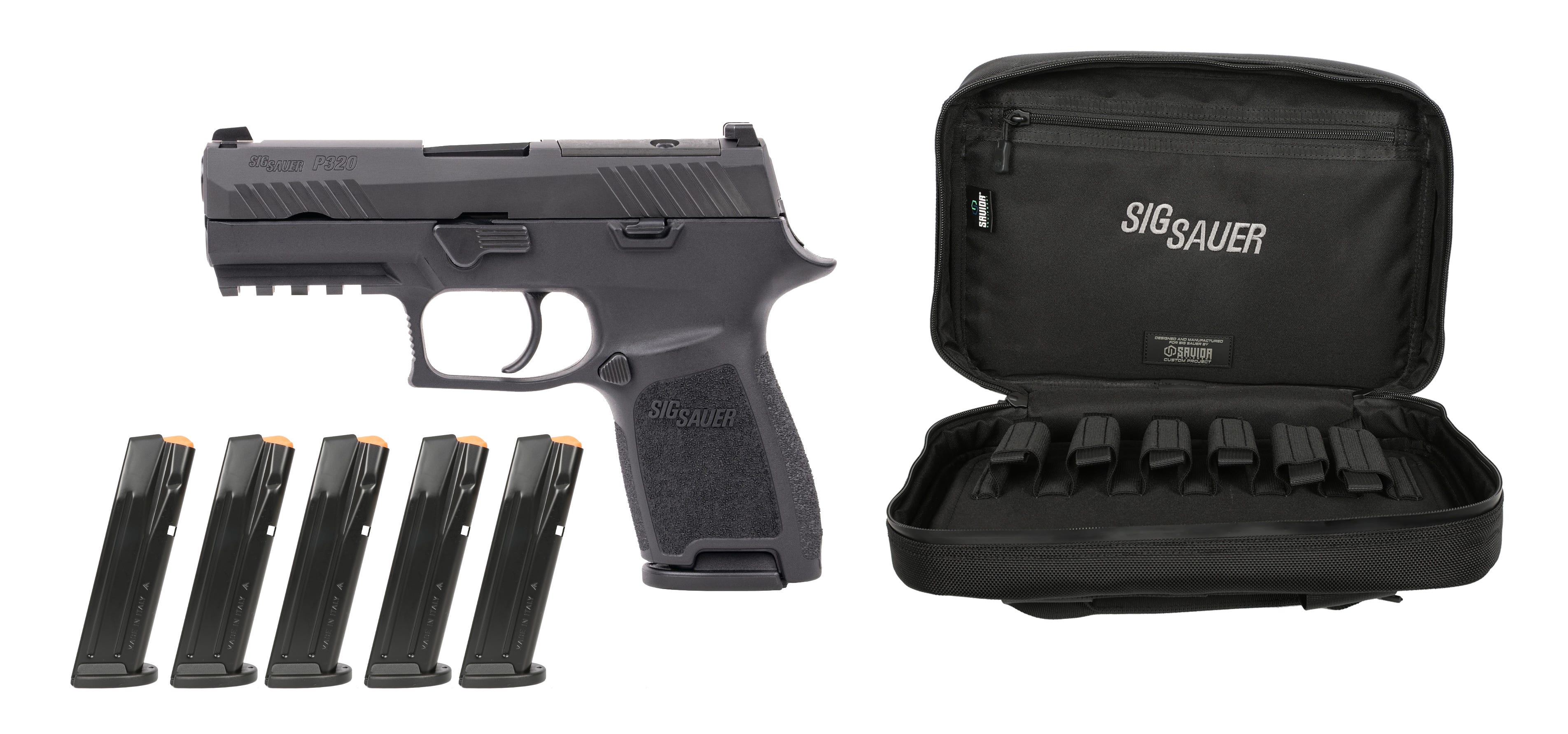 Sig Sauer P320 Compact TACPRO 9mm 3.9 Barrel 15-Rounds OR w/ Savior Bag