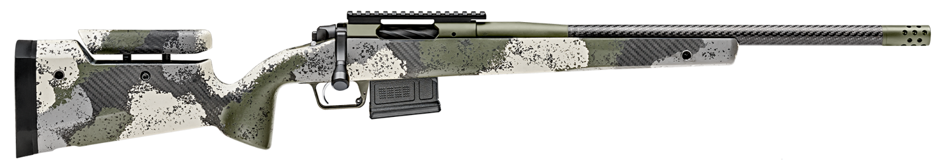 Springfield Armory 2020 WayPoint Evergreen Camo .308 Win 20 Barrel 5-Rounds M-LOK Stock image