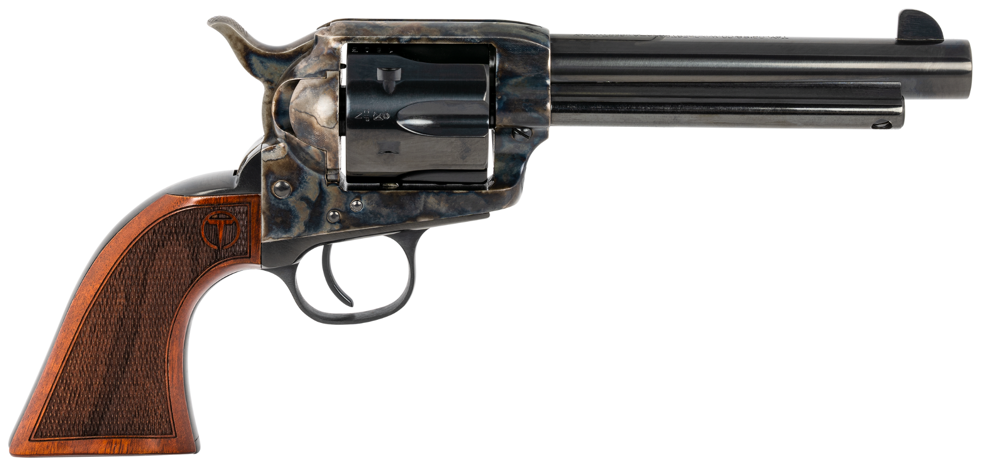 Taylors and Co Smoke Wagon Color Case Hardened .44-40 5.5 Barrel 6-Rounds Walnut Grip - Taylors and Company